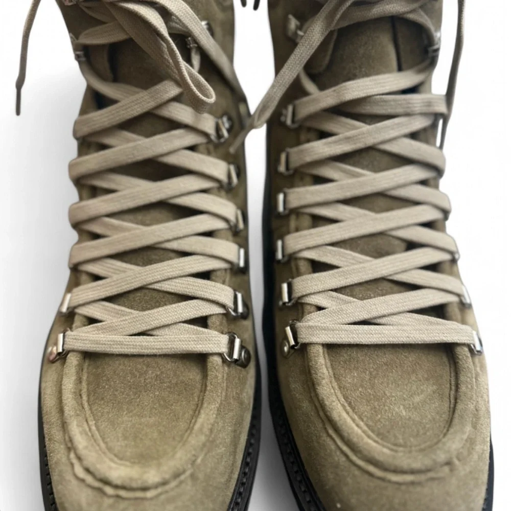 AQUATALIA Zip, Lace-Up Leather Combat Boots Size US Men’s 9.5 (NEW)